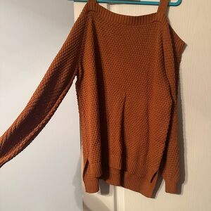 Shoulder Cut Out Sweater 0X